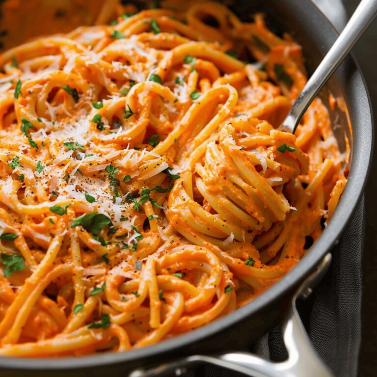 Creamy Roasted Red Pepper Pasta Recipe