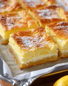 Tangy Lemon Cream Cheese Bars Recipe