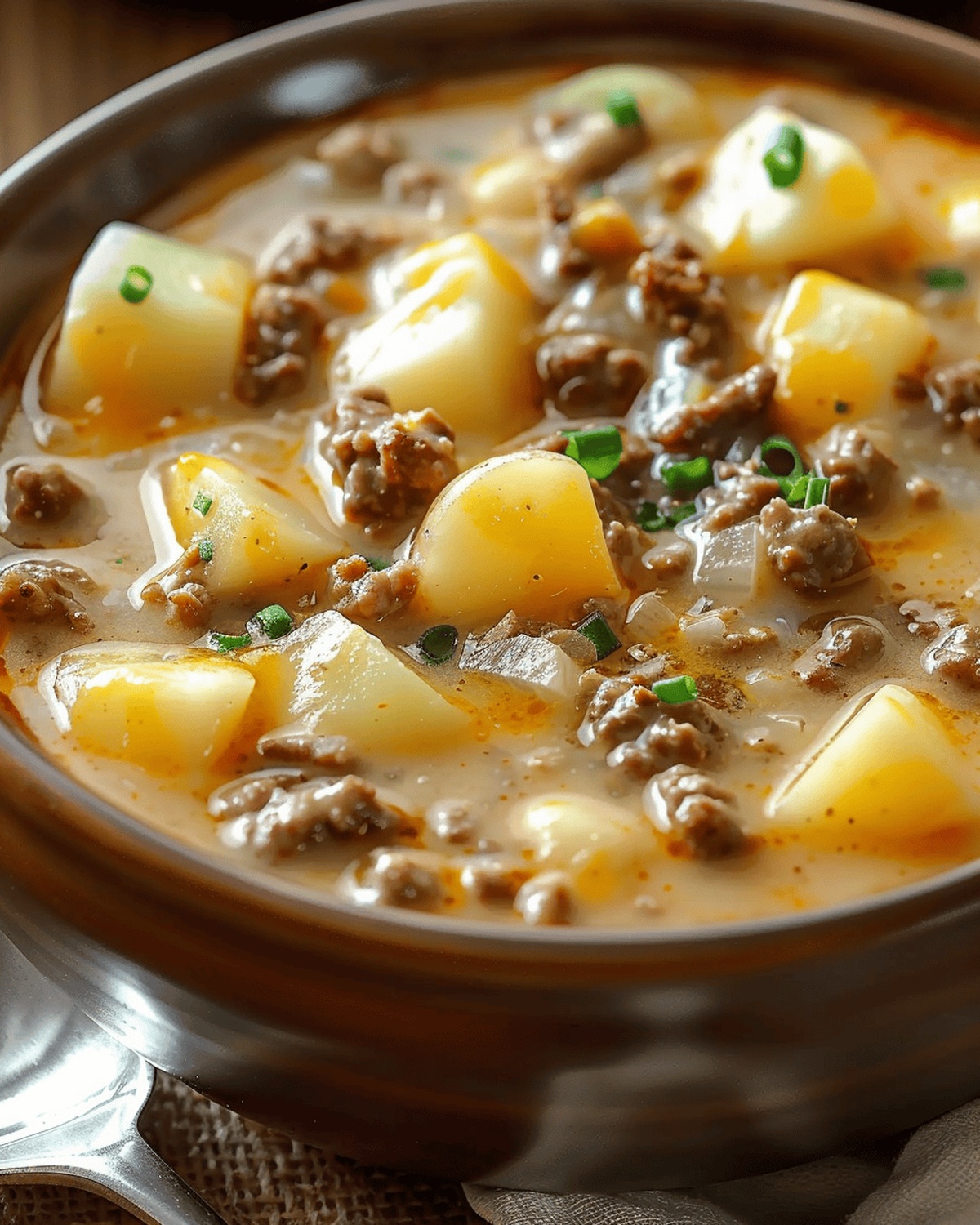 Hearty Cheesy Beefy Potato Recipe