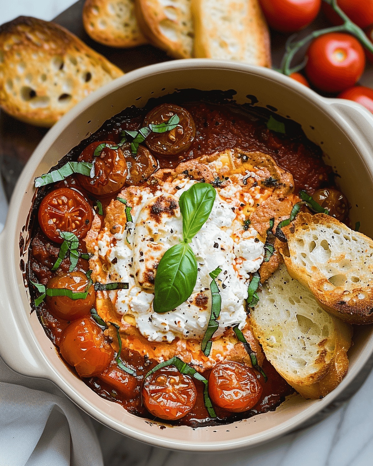 Baked Tomato Goat Cheese Dip Recipe