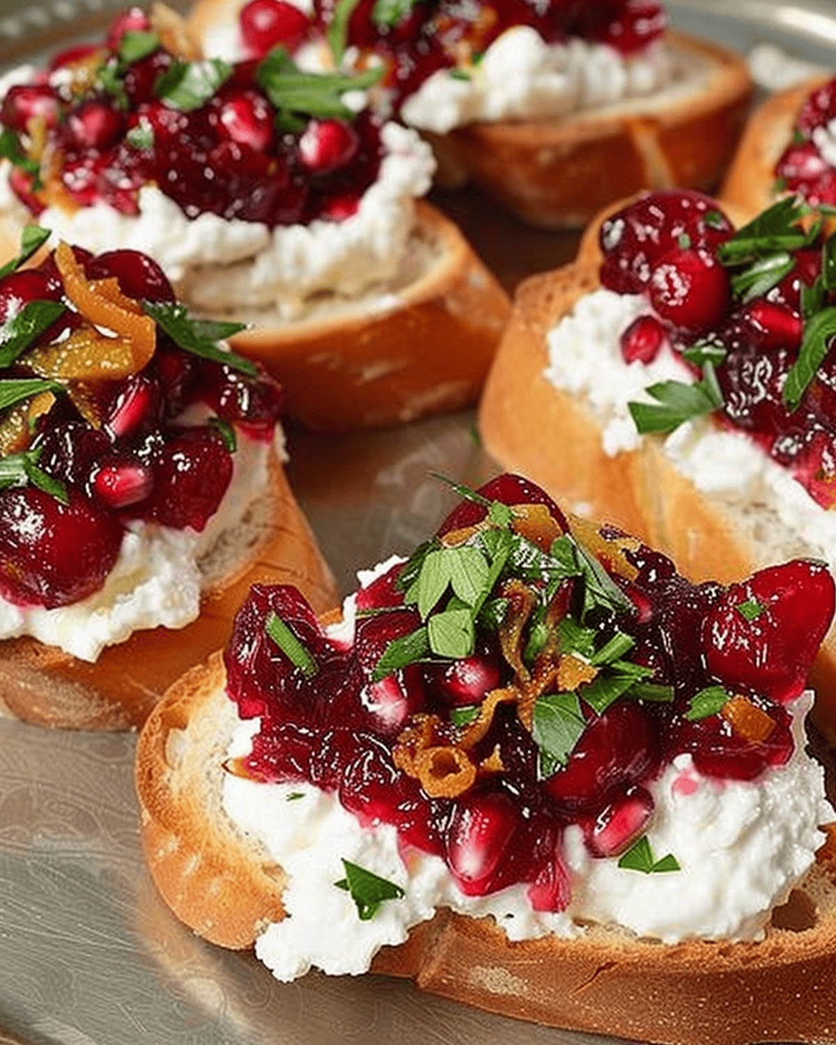Cranberry Goat Cheese Bruschetta Recipe