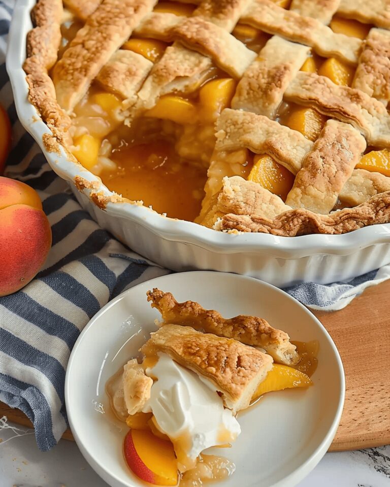 Rustic Peach Cobbler Recipe