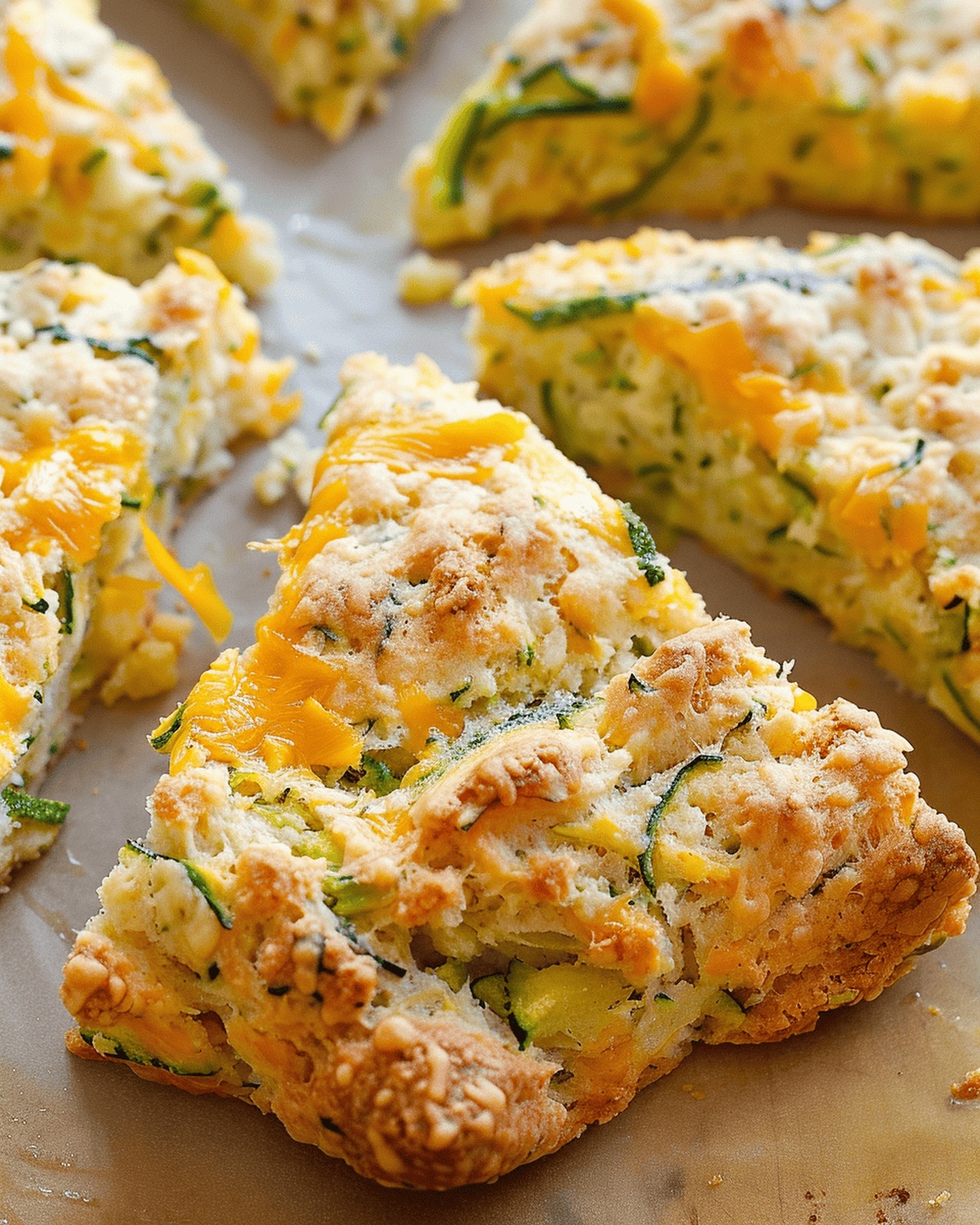 Zucchini Cheddar Scones Recipe