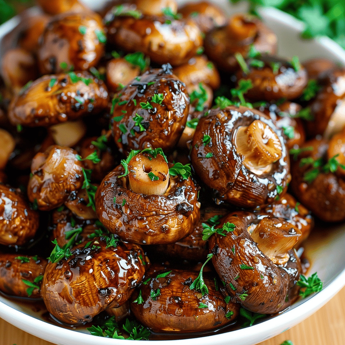 Garlic Balsamic Mushrooms Recipe