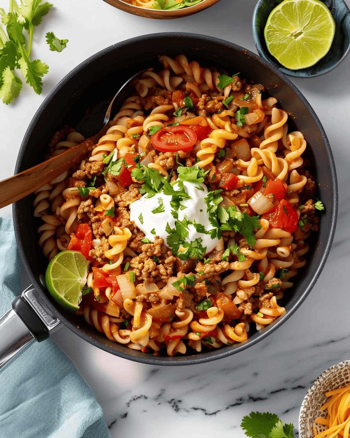 Spicy One Pot Taco Pasta Recipe