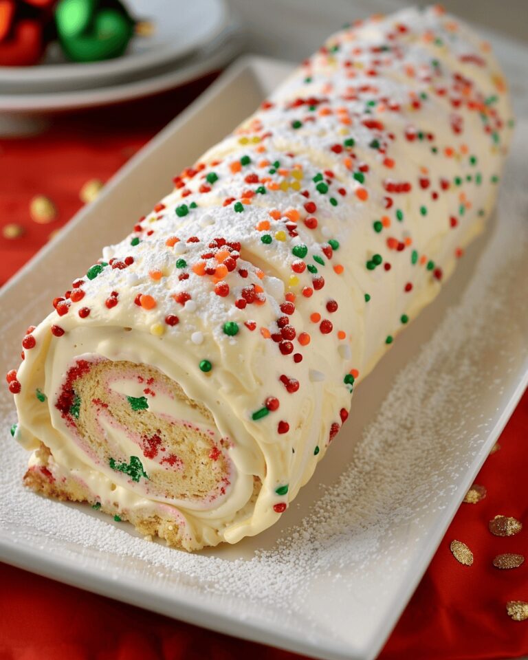 Festive Holiday Celebration Cake Roll Recipe