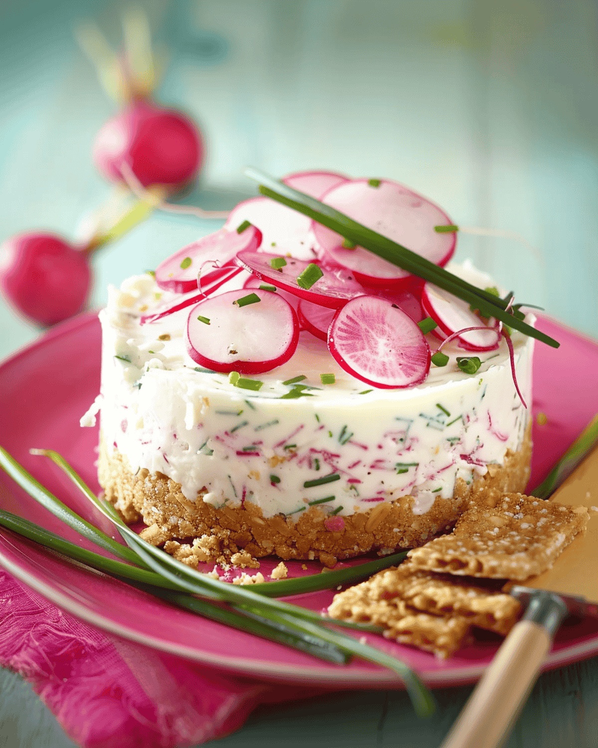 Savory Tuc and Radish Cheesecake Recipe