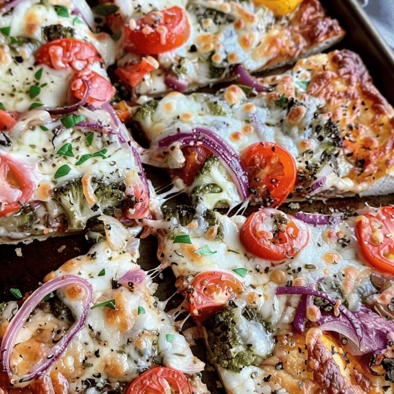 Low Carb Roasted Vegetable Pizza Recipe