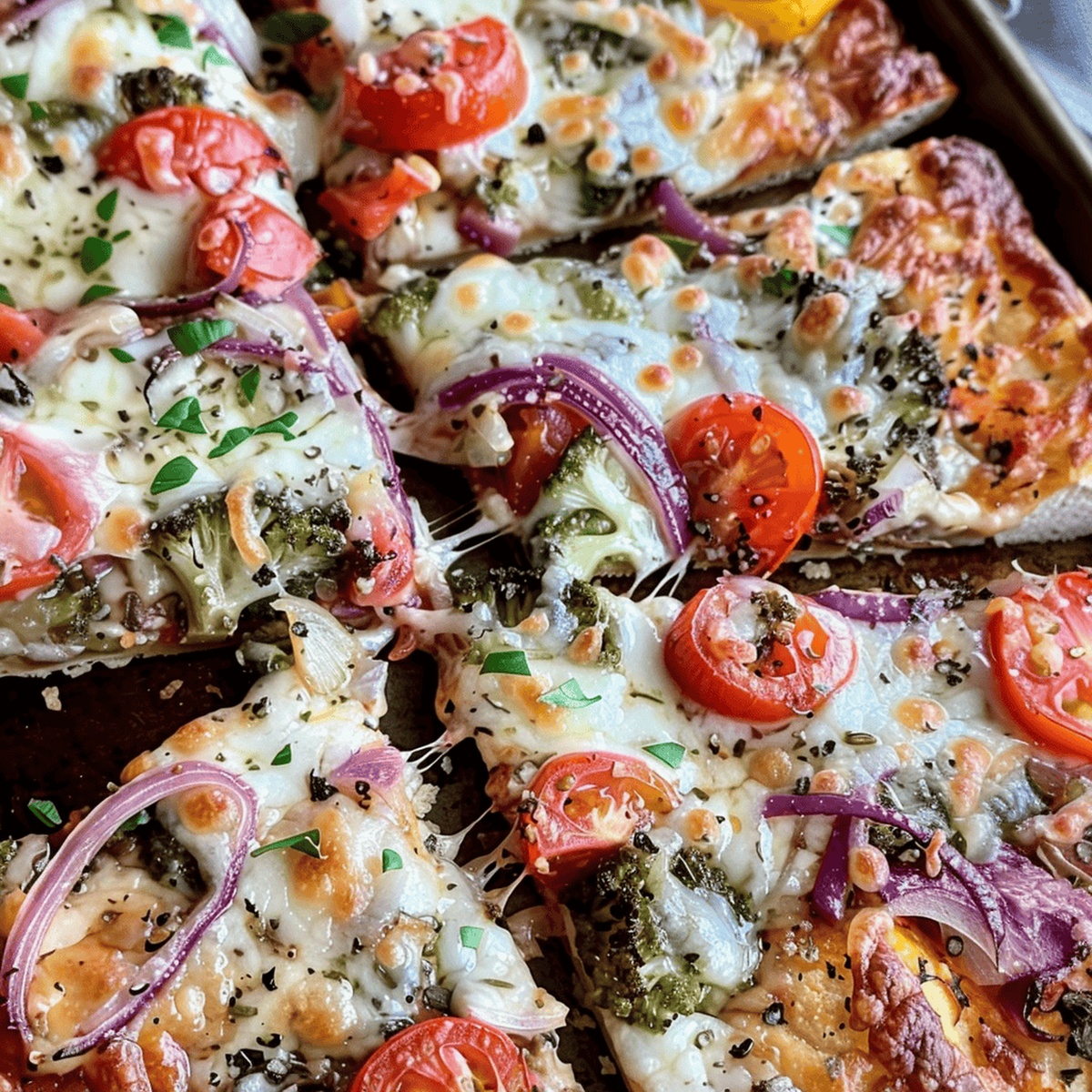 Low Carb Roasted Vegetable Pizza Recipe