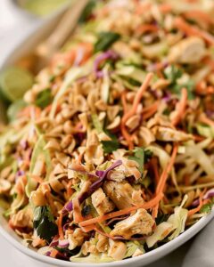 Tantalizing Thai Peanut Chicken Crunch Slaw Salad Recipe