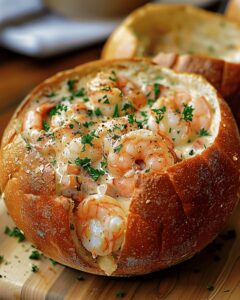 Hearty Seafood Bread Bowl Soup Recipe