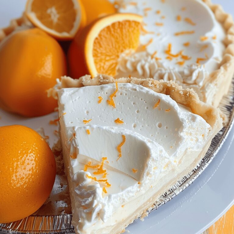 No Bake Orange Creamsicle Pie Recipe