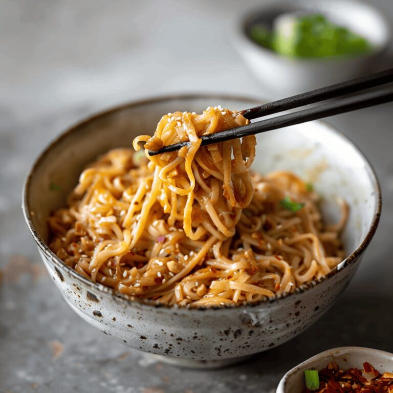 Spicy Peanut Butter Noodles Recipe