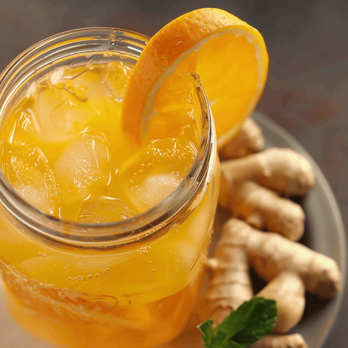 Iced Orange Ginger Green Tea Recipe