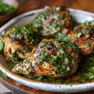 Chimichurri Chicken with Tomato and Red Onion Recipe
