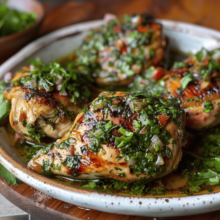 Chimichurri Chicken with Tomato and Red Onion Recipe