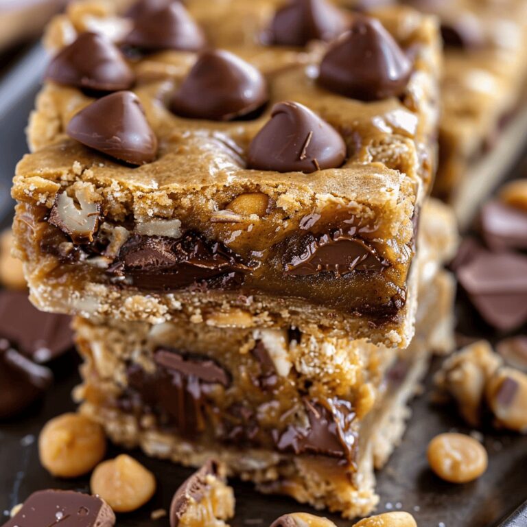 Peanut Butter Cup Gooey Cookie Bars Recipe