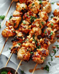 Juicy Grilled Asian Chicken Skewers Recipe