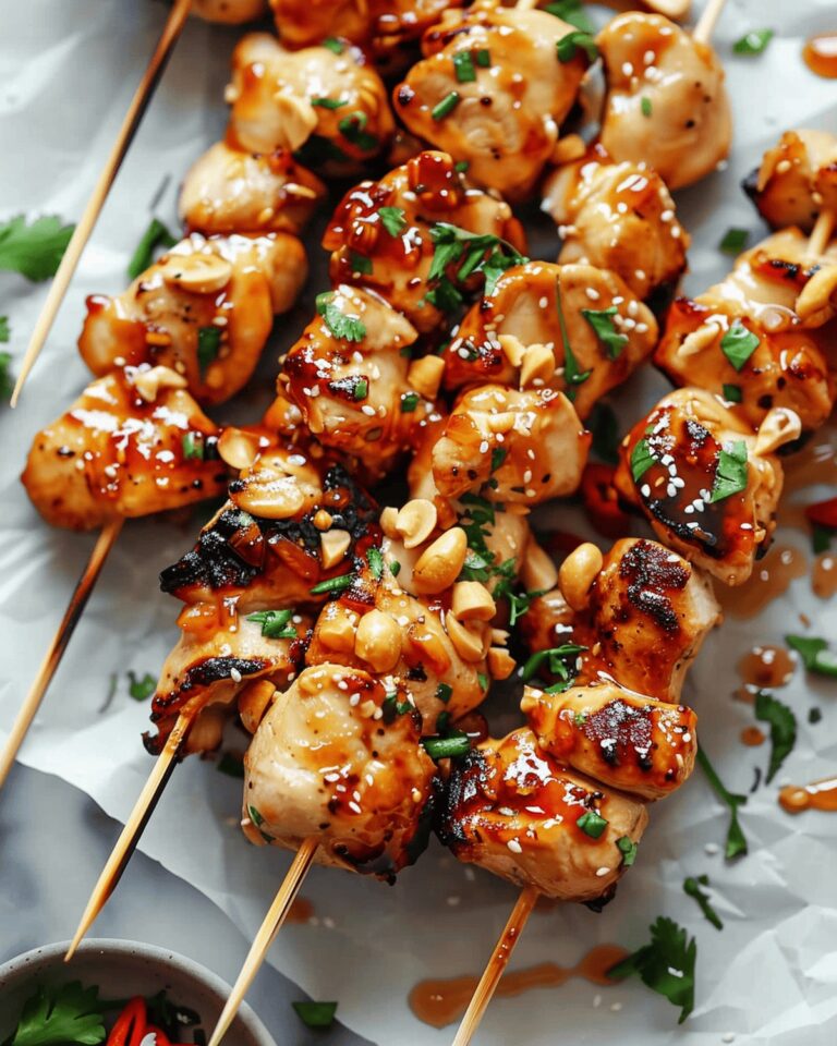 Juicy Grilled Asian Chicken Skewers Recipe