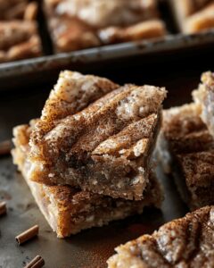 Gooey Cinnamon Swirl Snickerdoodle Blondies Recipe
