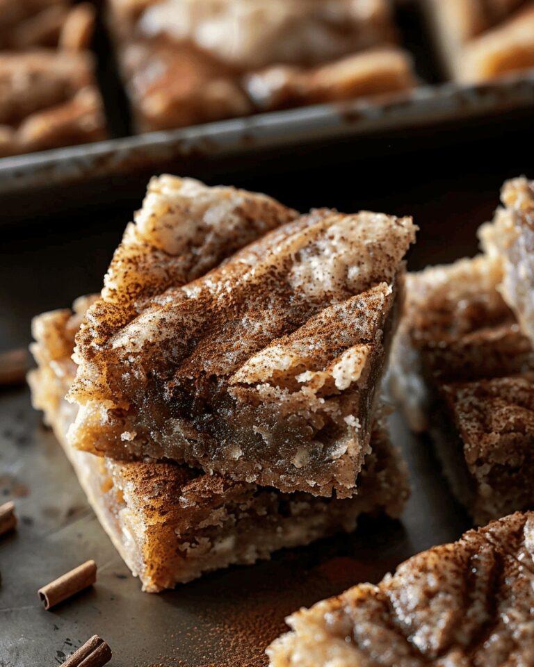 Gooey Cinnamon Swirl Snickerdoodle Blondies Recipe