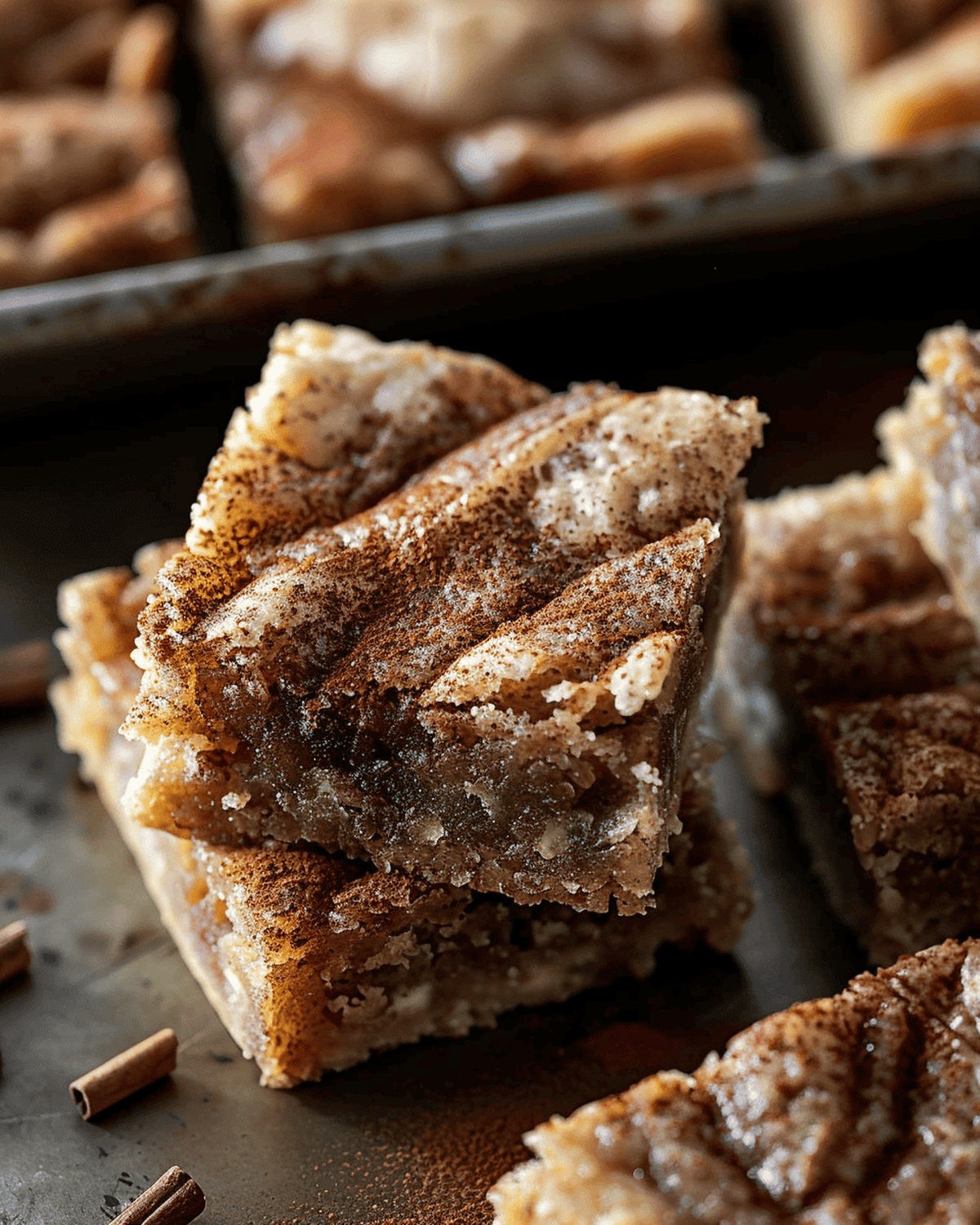 Gooey Cinnamon Swirl Snickerdoodle Blondies Recipe