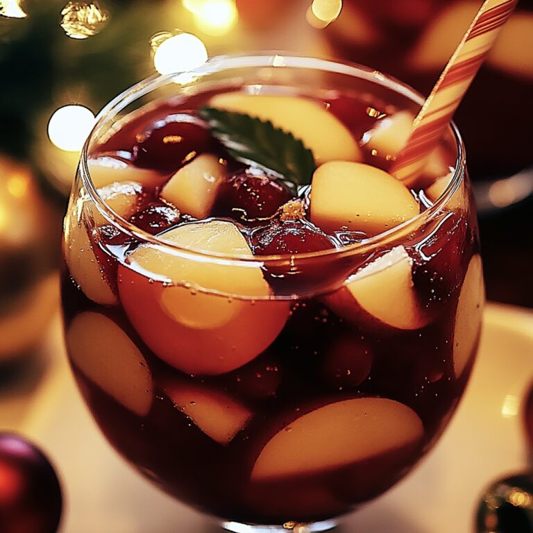 Festive Non-Alcoholic Christmas Sangria Recipe