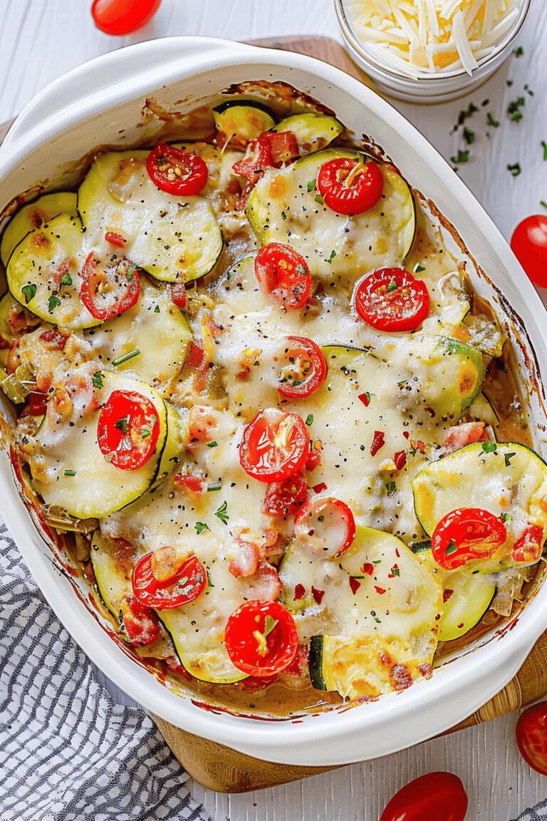 Mediterranean Chicken Zucchini Bake Recipe