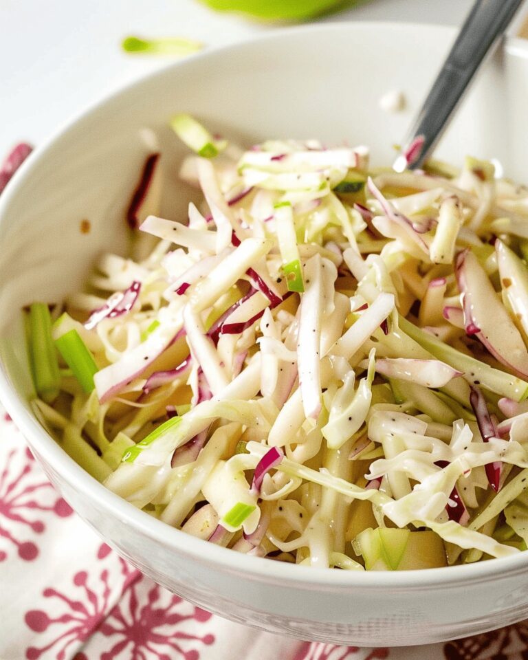 Sweet and Tangy Apple Coleslaw Salad Recipe