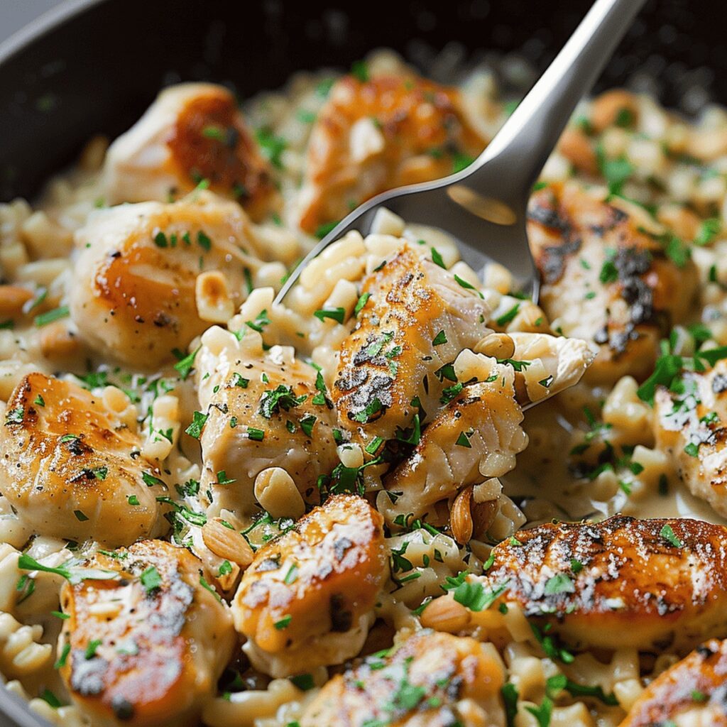 Hearty Creamy Parmesan Chicken & Rice Recipe for Family Joy - Beard and ...