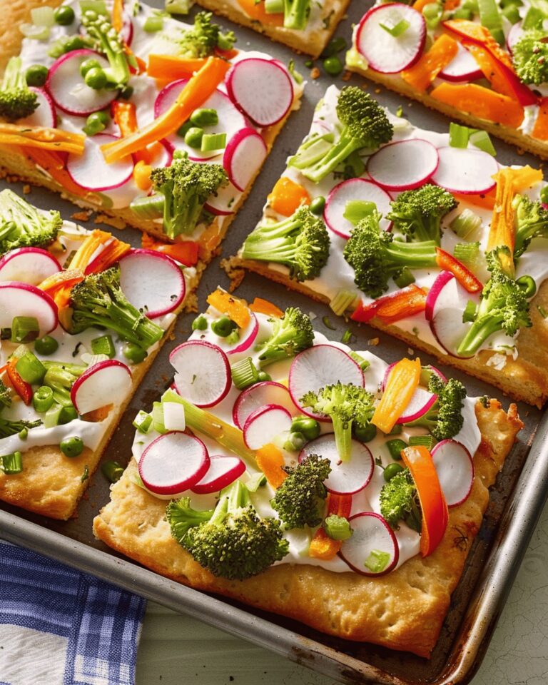 Colorful Veggie Pizza Recipe
