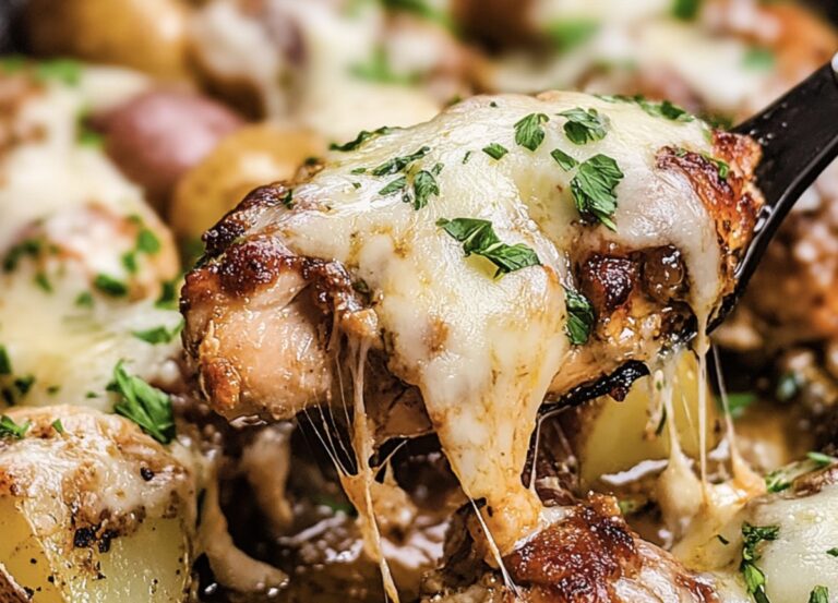 Hearty Skillet Garlic Parmesan Chicken & Potatoes Recipe