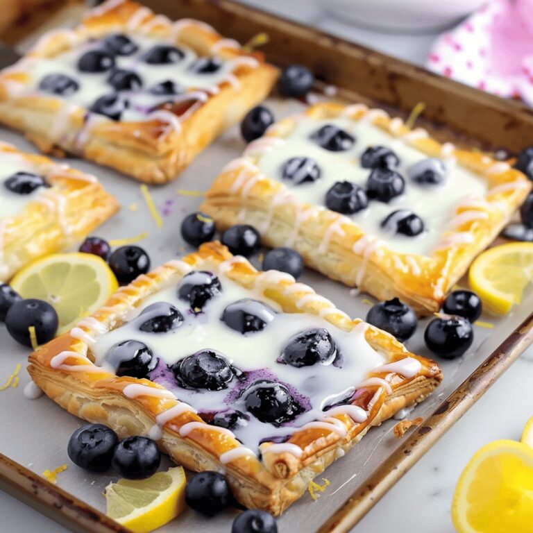 Luscious Blueberry Lemon Cream Pastries Recipe