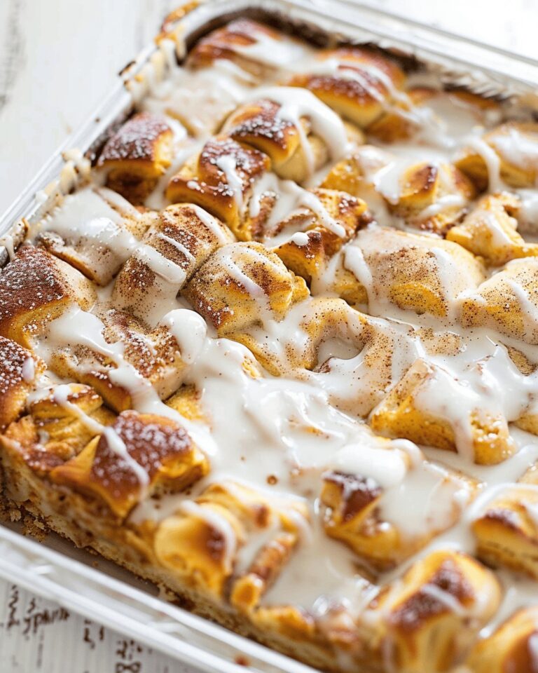 Heavenly Pumpkin Cinnamon Roll Bake Recipe