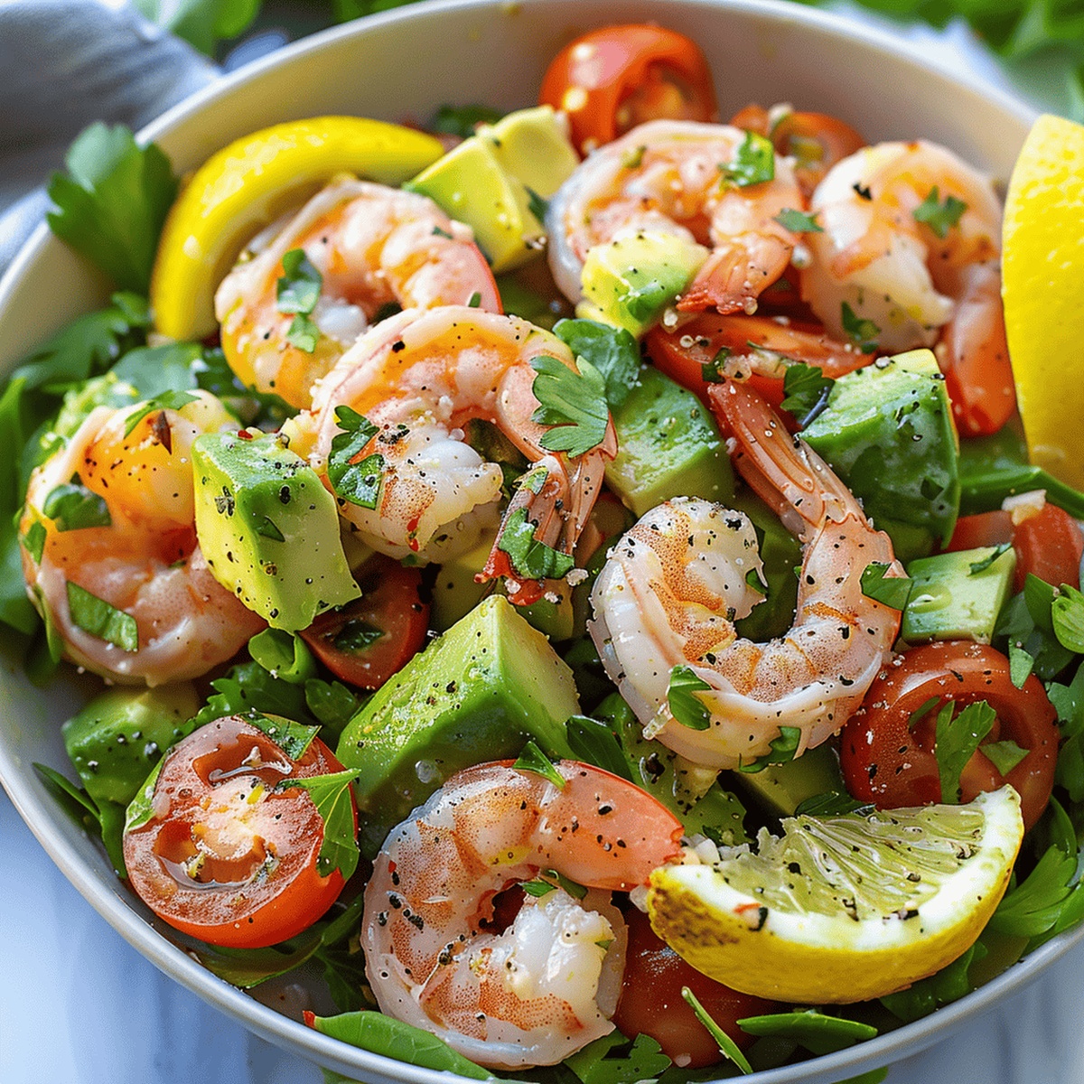 Shrimp, Avocado & Tomato Salad Recipe