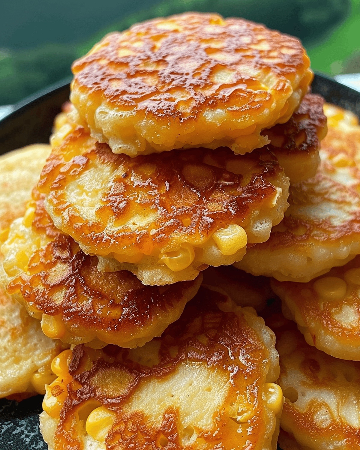 Fluffy Sweet Corn Pancakes Recipe