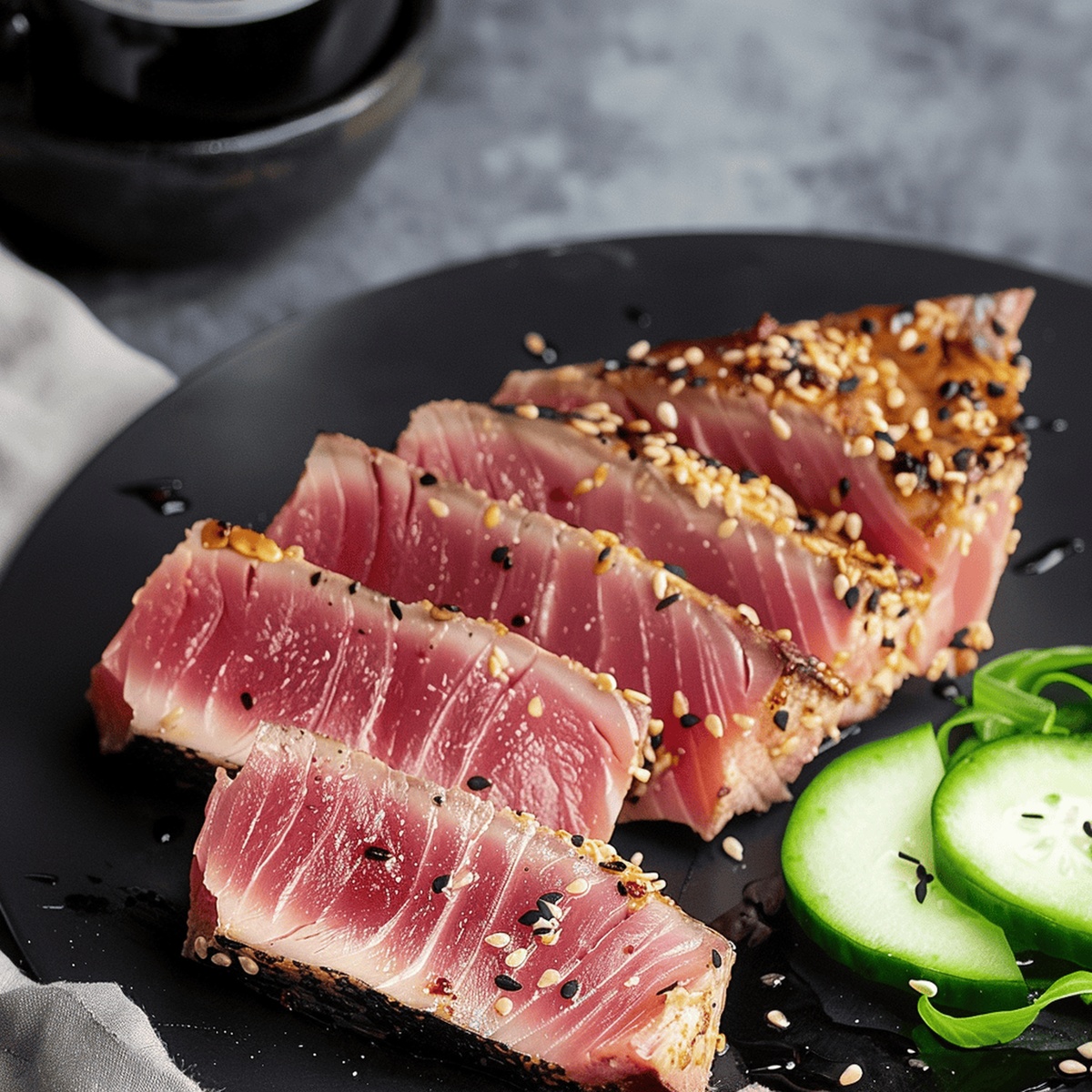 Golden Sesame-Crusted Ahi Tuna Recipe