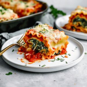 Spinach Lasagna Roll-Ups Recipe