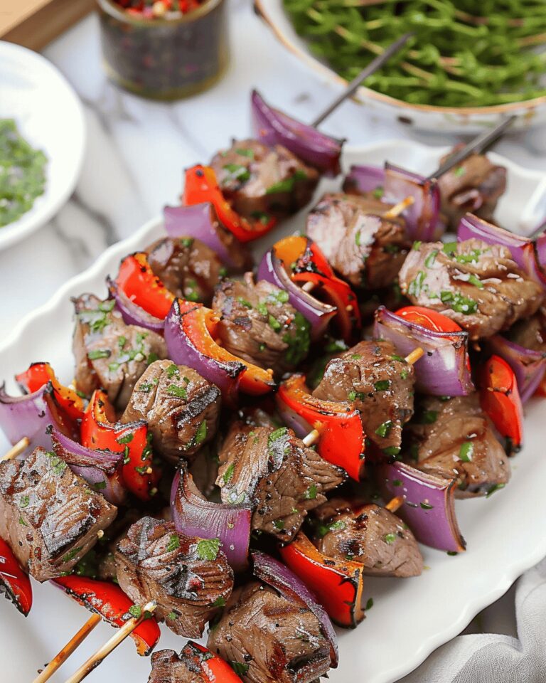 The Best, Juicy Grilled Steak Kabobs Recipe