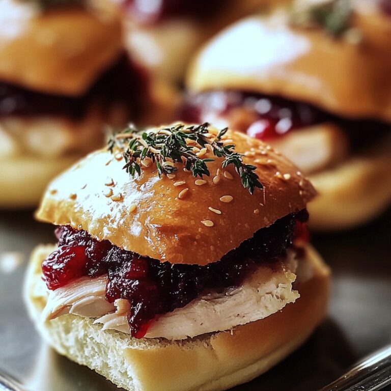 Mouthwatering Cranberry Turkey Sliders Recipe
