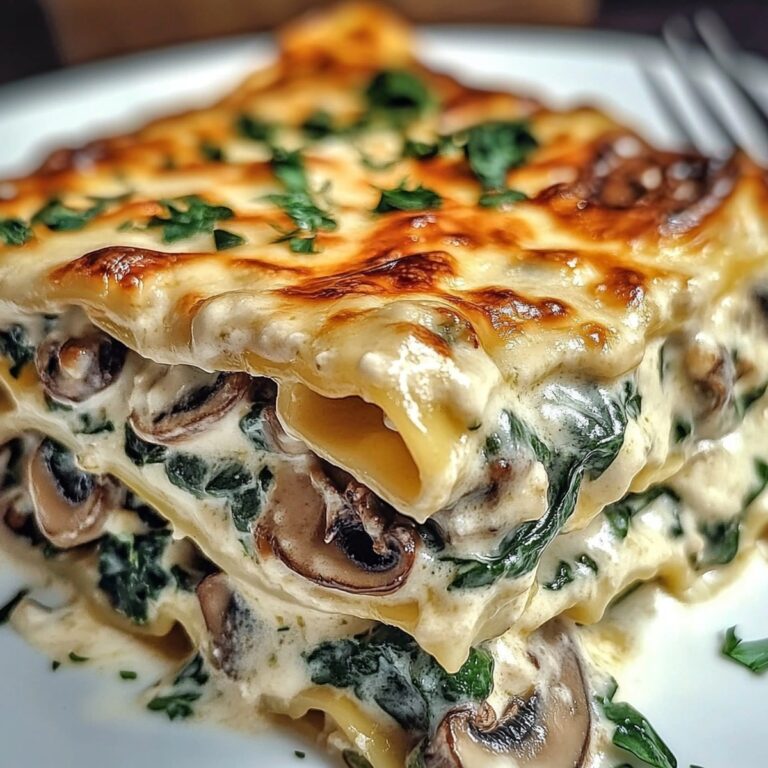 Hearty Spinach & Mushroom Lasagna Recipe