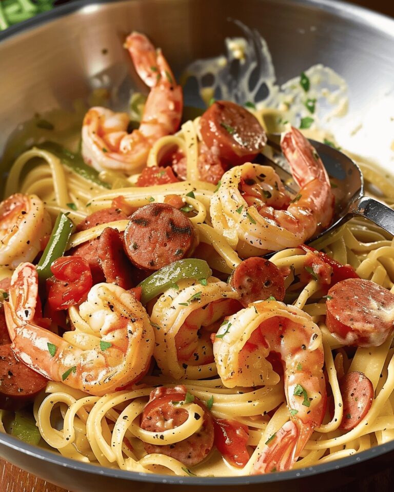Zesty Shrimp and Sausage Linguine Recipe