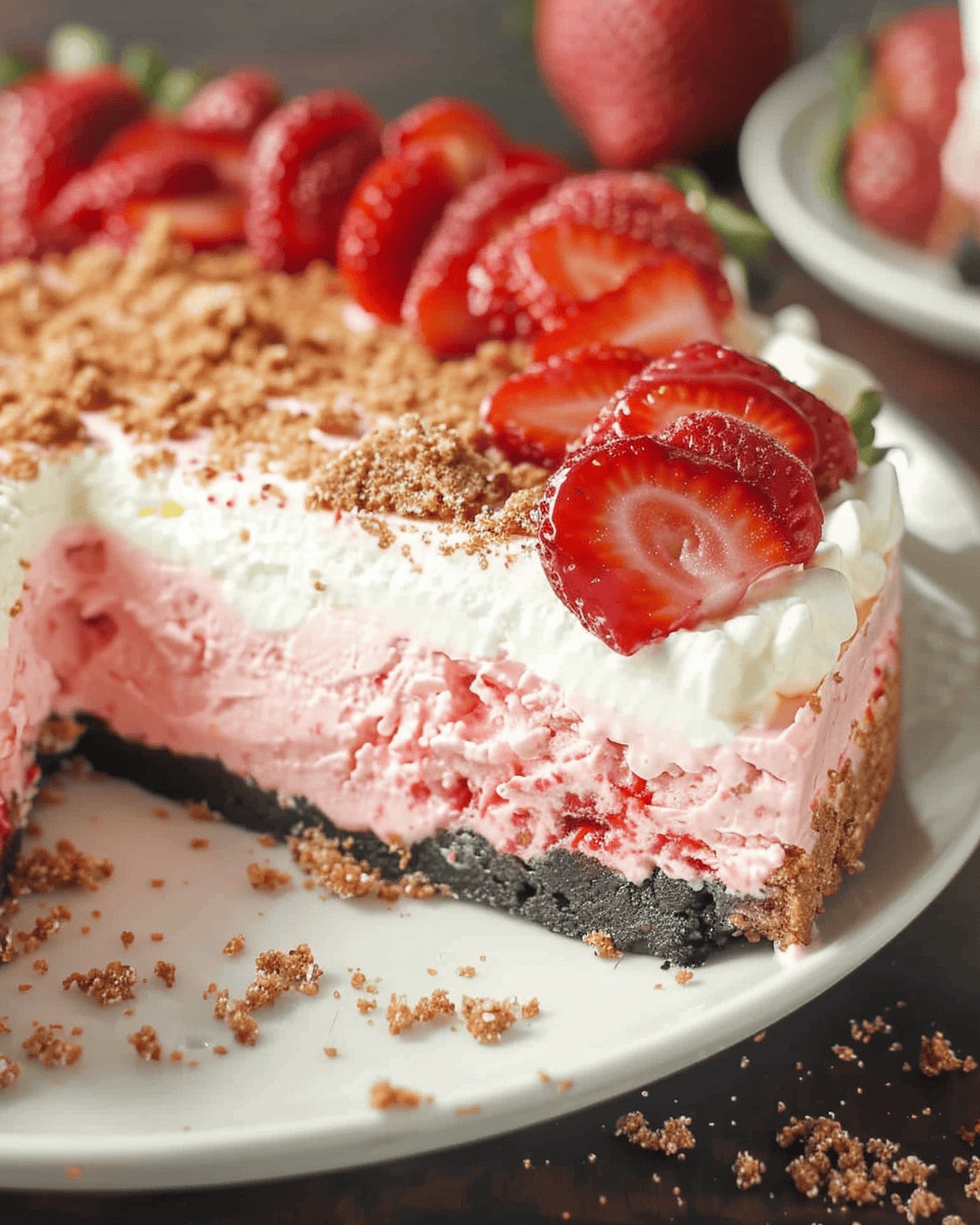Velvety Strawberry Creamy Cheesecake Recipe