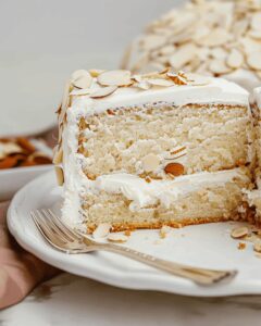 Luscious Almond Cream Cake Recipe