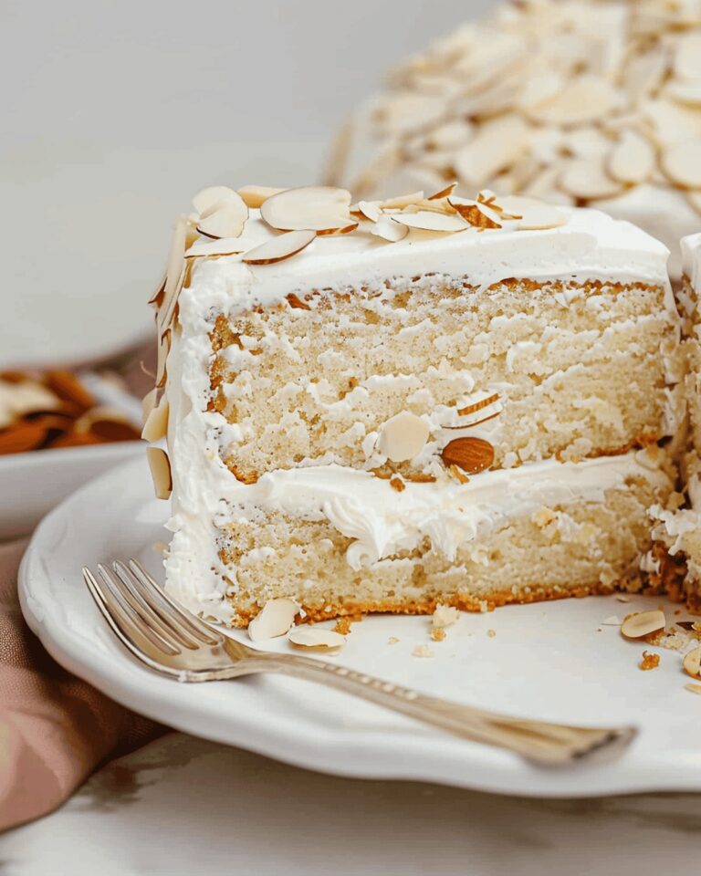 Luscious Almond Cream Cake Recipe