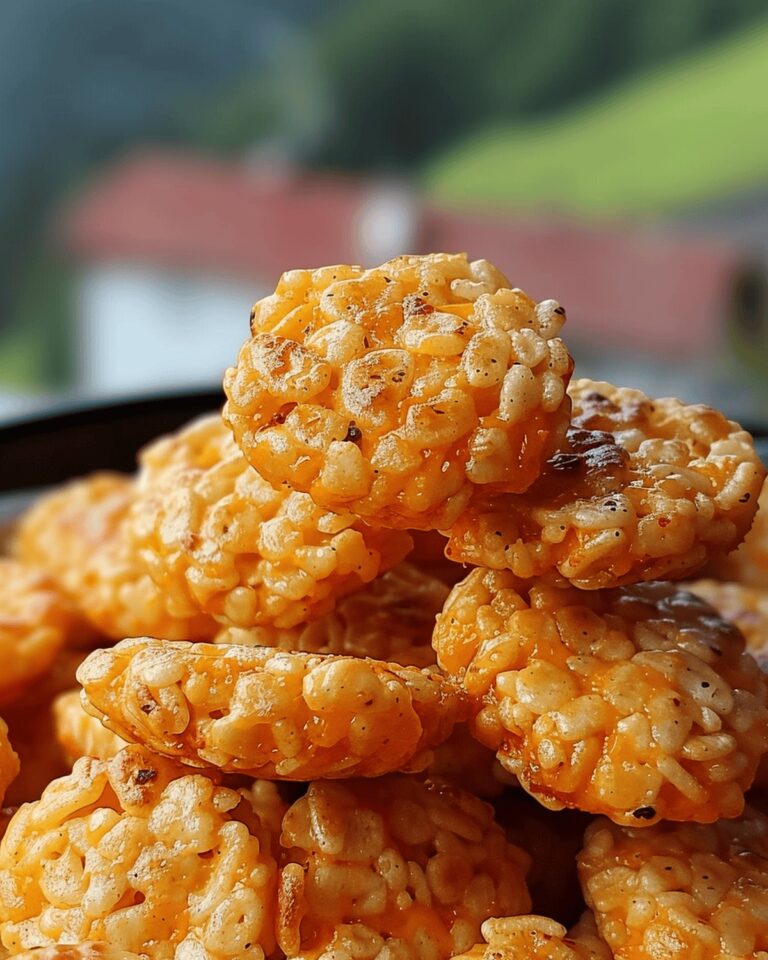 Crispy Rice Krispie Cheddar Bites Recipe