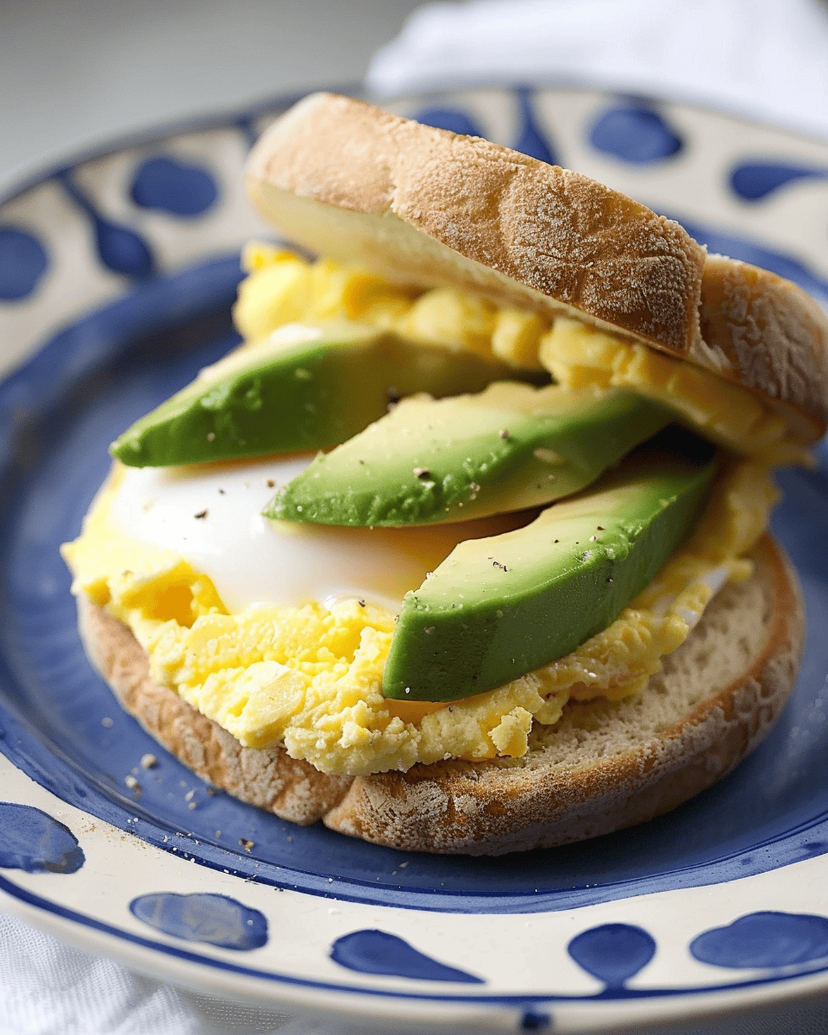 Goat Cheese & Avocado Egg Sandwiches Recipe