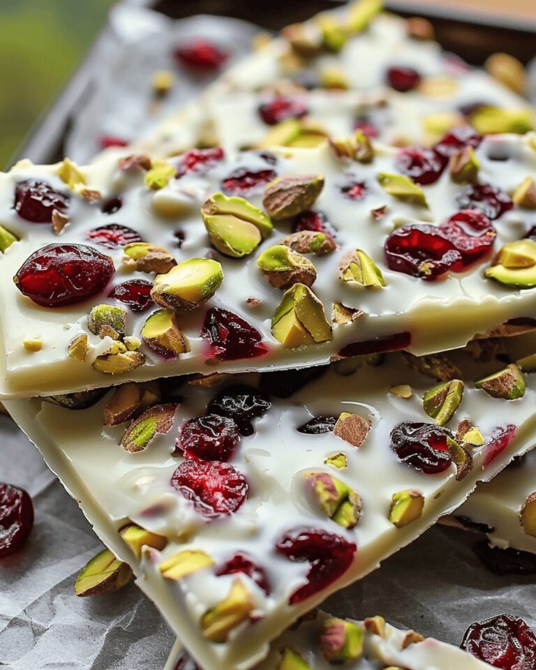 Crunchy Pistachio Cranberry Bark Recipe