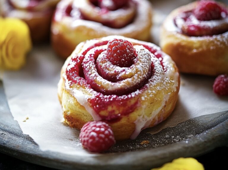 Fluffy Raspberry Cinnamon Rolls Recipe