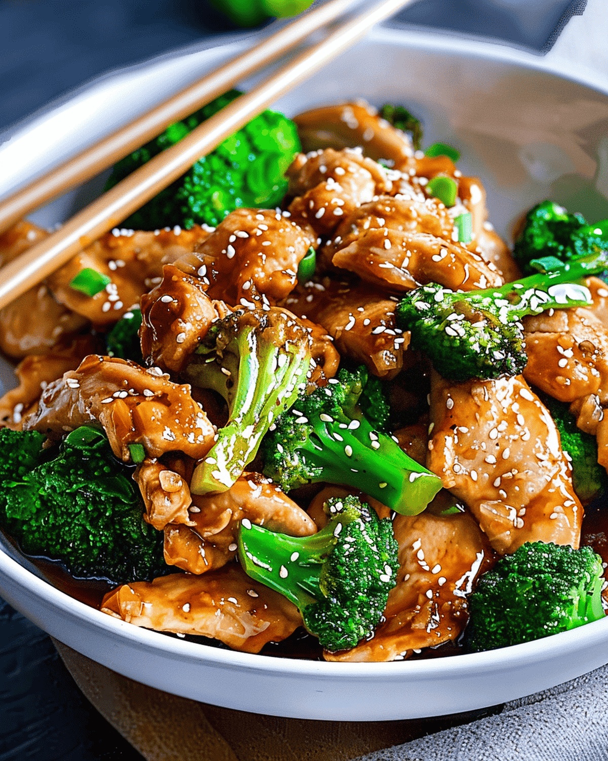 Golden Sesame Chicken with Broccoli Recipe